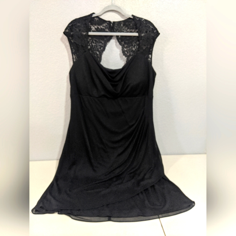 Women's Elegant Dress Black Lace Wedding Special Occasion Party Bridesmaid